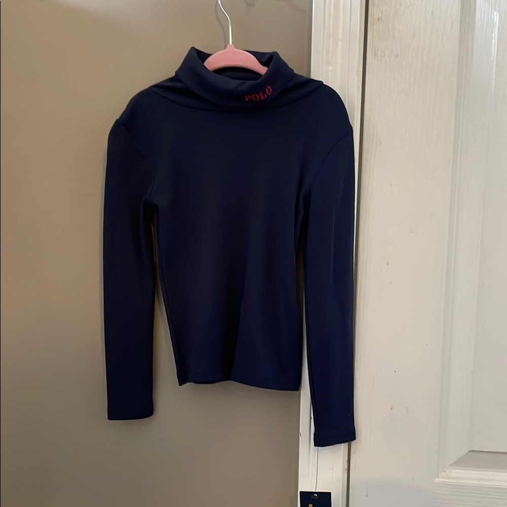 Polo Navy Turtleneck Top